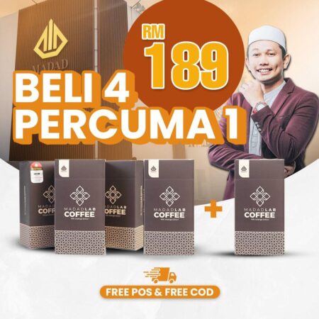PAKEJ 4 KOTAK + 1 KOPI 189